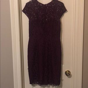 Maroon lace dress
